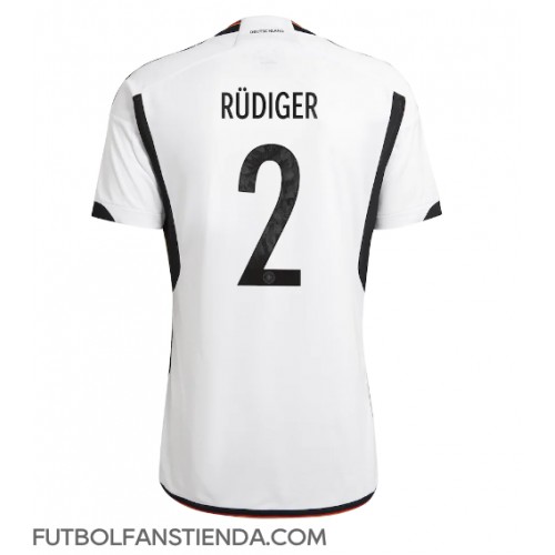 Alemania Antonio Rudiger #2 Primera Equipación Mundial 2022 Manga Corta